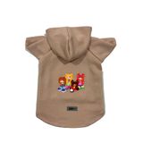 monopetz Kapişonlu Polar Sweatshirt Köpek ve Kedi Kıyafeti & Elbisesi Bej Cando003 XL