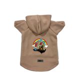 monopetz Kapişonlu Polar Sweatshirt Köpek ve Kedi Kıyafeti & Elbisesi Bej City 28 L