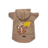 monopetz Kapişonlu Polar Sweatshirt Köpek ve Kedi Kıyafeti & Elbisesi Bej Coiote XL