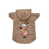 monopetz Kapişonlu Polar Sweatshirt Köpek ve Kedi Kıyafeti & Elbisesi Bej Courage S
