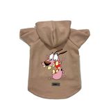 monopetz Kapişonlu Polar Sweatshirt Köpek ve Kedi Kıyafeti & Elbisesi Bej Courage XL