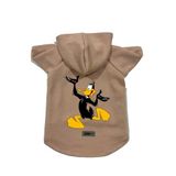 monopetz Kapişonlu Polar Sweatshirt Köpek ve Kedi Kıyafeti & Elbisesi Bej Duffy XL