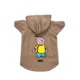 monopetz Kapişonlu Polar Sweatshirt Köpek ve Kedi Kıyafeti & Elbisesi Bej Ed L