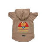 monopetz Kapişonlu Polar Sweatshirt Köpek ve Kedi Kıyafeti & Elbisesi Bej Every Snack You Make M