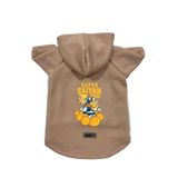 monopetz Kapişonlu Polar Sweatshirt Köpek ve Kedi Kıyafeti & Elbisesi Bej Goku Vegeta XL