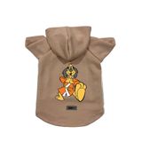 monopetz Kapişonlu Polar Sweatshirt Köpek ve Kedi Kıyafeti & Elbisesi Bej Hong Kong M