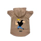 monopetz Kapişonlu Polar Sweatshirt Köpek Ve Kedi Kıyafeti & Elbisesi Bej Johny Bravo M