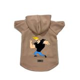 monopetz Kapişonlu Polar Sweatshirt Köpek Ve Kedi Kıyafeti & Elbisesi Bej Johny Bravo S