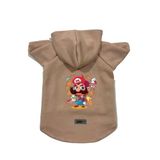 monopetz Kapişonlu Polar Sweatshirt Köpek Ve Kedi Kıyafeti & Elbisesi Bej Mario XL