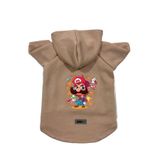 monopetz Kapişonlu Polar Sweatshirt Köpek Ve Kedi Kıyafeti & Elbisesi Bej Mario XS