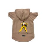 monopetz Kapişonlu Polar Sweatshirt Köpek ve Kedi Kıyafeti & Elbisesi Bej Mask M