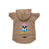 monopetz Kapişonlu Polar Sweatshirt Köpek ve Kedi Kıyafeti & Elbisesi Bej Radical M