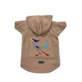 monopetz Kapişonlu Polar Sweatshirt Köpek ve Kedi Kıyafeti & Elbisesi Bej Road Runner L