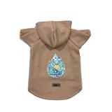 monopetz Kapişonlu Polar Sweatshirt Köpek ve Kedi Kıyafeti & Elbisesi Bej Scuerou XL