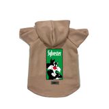 monopetz Kapişonlu Polar Sweatshirt Köpek ve Kedi Kıyafeti & Elbisesi Bej Sylvester S