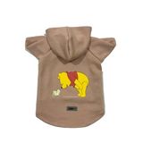 monopetz Kapişonlu Polar Sweatshirt Köpek ve Kedi Kıyafeti & Elbisesi Bej Winnie The Pooh XL