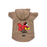 monopetz Kapişonlu Polar Sweatshirt Köpek ve Kedi Kıyafeti & Elbisesi Bej Yeni Mickey 2 M