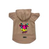 monopetz Kapişonlu Polar Sweatshirt Köpek ve Kedi Kıyafeti & Elbisesi Bej Yeni Mickey Mouse 2 L