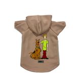 monopetz Kapişonlu Polar Sweatshirt Köpek Ve Kedi Kıyafeti & Elbisesi Bej Yeni Scooby Doo L