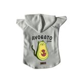 monopetz Kapişonlu Polar Sweatshirt Köpek ve Kedi Kıyafeti & Elbisesi Beyaz Avogato L