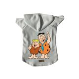 monopetz Kapişonlu Polar Sweatshirt Köpek Ve Kedi Kıyafeti & Elbisesi Beyaz Barney Fred XS