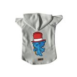 monopetz Kapişonlu Polar Sweatshirt Köpek ve Kedi Kıyafeti & Elbisesi Beyaz Bear L