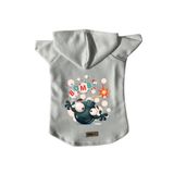 monopetz Kapişonlu Polar Sweatshirt Köpek ve Kedi Kıyafeti & Elbisesi - Beyaz Boomb M Beden