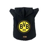 monopetz Kapişonlu Polar Sweatshirt Köpek Ve Kedi Kıyafeti & Elbisesi Beyaz Borussia Dortmund XS