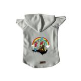 monopetz Kapişonlu Polar Sweatshirt Köpek ve Kedi Kıyafeti & Elbisesi Beyaz City 28 XS
