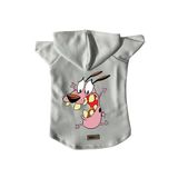 monopetz Kapişonlu Polar Sweatshirt Köpek ve Kedi Kıyafeti & Elbisesi Beyaz Courage XS