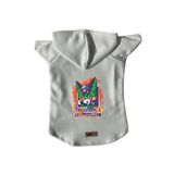 monopetz Kapişonlu Polar Sweatshirt Köpek ve Kedi Kıyafeti & Elbisesi Beyaz DBZ 05 S
