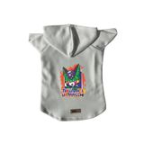 monopetz Kapişonlu Polar Sweatshirt Köpek ve Kedi Kıyafeti & Elbisesi Beyaz DBZ 05 XL
