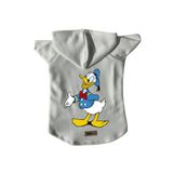 monopetz Kapişonlu Polar Sweatshirt Köpek Ve Kedi Kıyafeti & Elbisesi Beyaz Donald L
