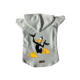 monopetz Kapişonlu Polar Sweatshirt Köpek ve Kedi Kıyafeti & Elbisesi Beyaz Duffy XS