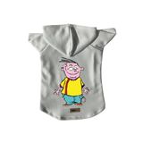 monopetz Kapişonlu Polar Sweatshirt Köpek ve Kedi Kıyafeti & Elbisesi Beyaz Ed L