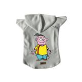 monopetz Kapişonlu Polar Sweatshirt Köpek ve Kedi Kıyafeti & Elbisesi Beyaz Ed XL