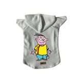 monopetz Kapişonlu Polar Sweatshirt Köpek ve Kedi Kıyafeti & Elbisesi Beyaz Ed XS