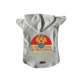 monopetz Kapişonlu Polar Sweatshirt Köpek ve Kedi Kıyafeti & Elbisesi Beyaz Every Snack You Make L