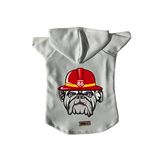 monopetz Kapişonlu Polar Sweatshirt Köpek ve Kedi Kıyafeti & Elbisesi - Beyaz Firemen XL Beden