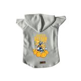 monopetz Kapişonlu Polar Sweatshirt Köpek ve Kedi Kıyafeti & Elbisesi Beyaz Goku Vegeta S
