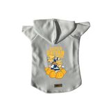 monopetz Kapişonlu Polar Sweatshirt Köpek ve Kedi Kıyafeti & Elbisesi Beyaz Goku Vegeta XL