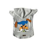 monopetz Kapişonlu Polar Sweatshirt Köpek ve Kedi Kıyafeti & Elbisesi Beyaz Goofy XS