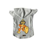 monopetz Kapişonlu Polar Sweatshirt Köpek ve Kedi Kıyafeti & Elbisesi Beyaz Hong Kong M