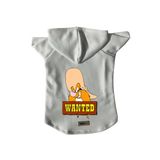 monopetz Kapişonlu Polar Sweatshirt Köpek ve Kedi Kıyafeti & Elbisesi Beyaz J Sam M