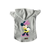 monopetz Kapişonlu Polar Sweatshirt Köpek ve Kedi Kıyafeti & Elbisesi Beyaz Minnie M