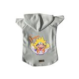 monopetz Kapişonlu Polar Sweatshirt Köpek ve Kedi Kıyafeti & Elbisesi Beyaz Naruto XS