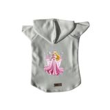 monopetz Kapişonlu Polar Sweatshirt Köpek ve Kedi Kıyafeti & Elbisesi Beyaz Princess M