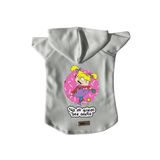 monopetz Kapişonlu Polar Sweatshirt Köpek ve Kedi Kıyafeti & Elbisesi Beyaz Rugrats Angelica XL