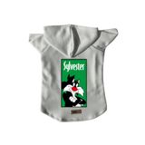 monopetz Kapişonlu Polar Sweatshirt Köpek ve Kedi Kıyafeti & Elbisesi Beyaz Sylvester L