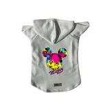 monopetz Kapişonlu Polar Sweatshirt Köpek ve Kedi Kıyafeti & Elbisesi Beyaz Yeni Mickey Mouse 2 L